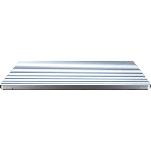 Blue and White Stripes Universal Laptop 15in (12.2 x 8.8in) Skin